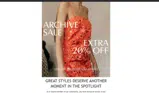 ARCHIVE20 coupon verification screenshot