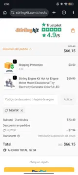 newsk coupon verification screenshot