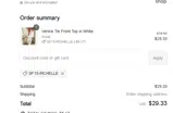 Stitch and Feather coupon verification screenshot