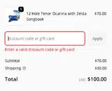 WELCOME10 coupon verification screenshot