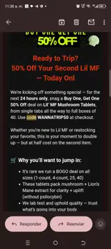 STNR Creations coupon verification screenshot
