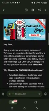 STNR Creations coupon verification screenshot