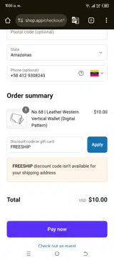 FREESHIP coupon verification screenshot