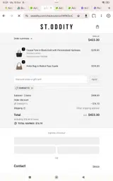 St. Oddity coupon verification screenshot