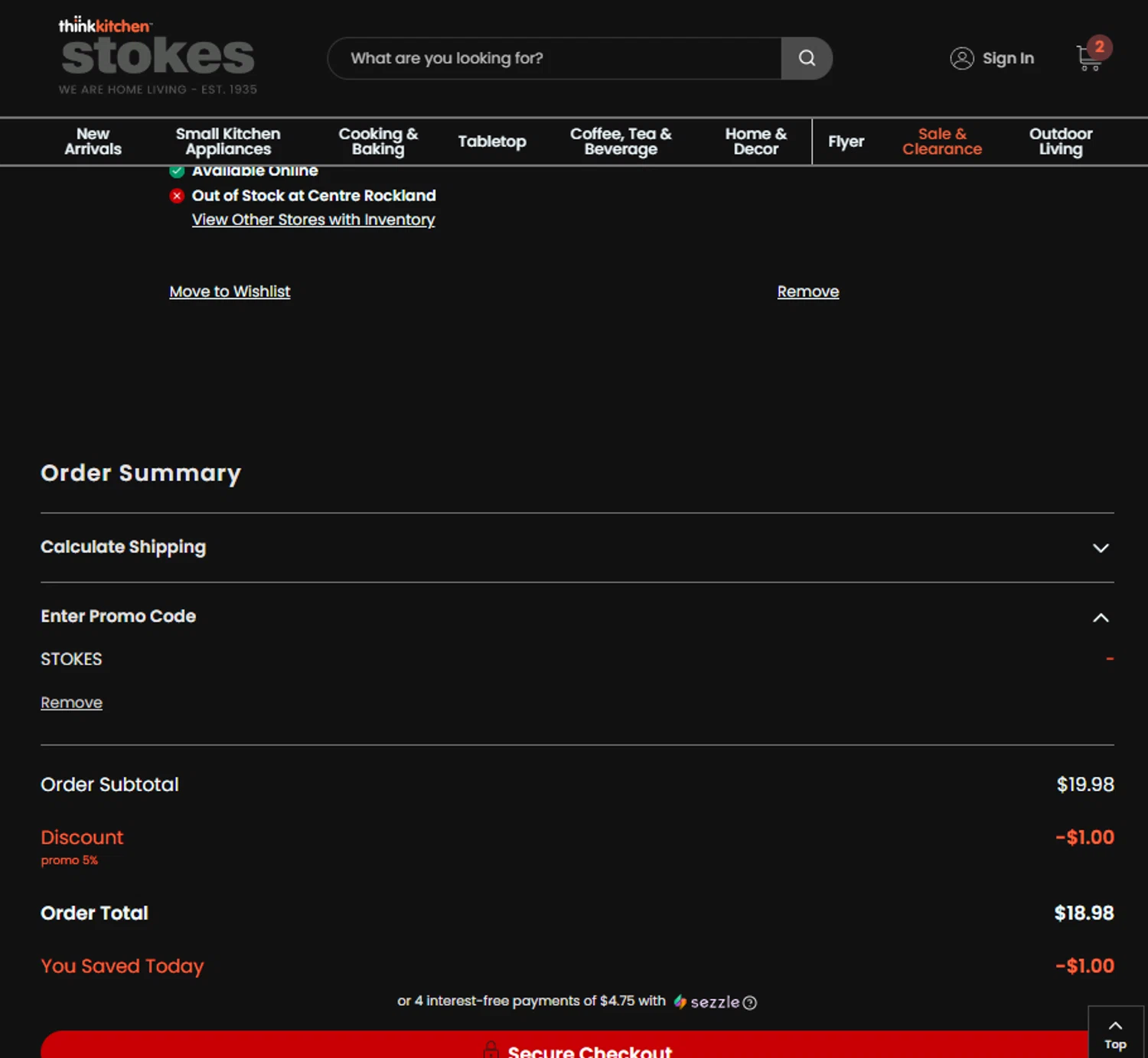 Stokes promo code screenshot showing code STOKES applied at Stokes checkout page. Uploaded by SimplyCodes community member idkxxx on Jun 28, 2025