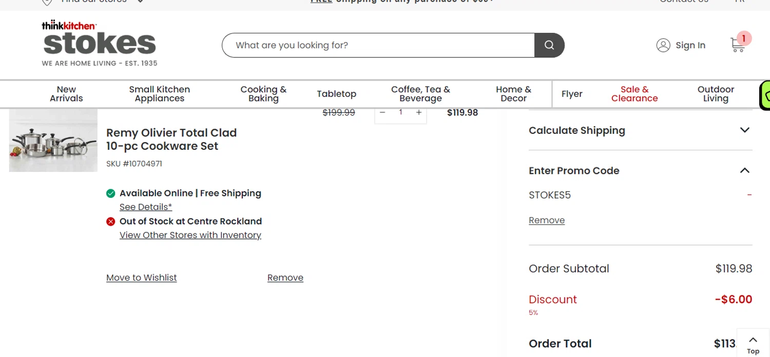 Stokes promo code screenshot showing code STOKES5 applied at Stokes checkout page. Uploaded by SimplyCodes community member yeresojperez on Jun 21, 2025