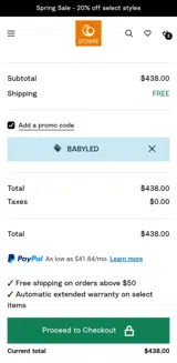 Stokke coupon verification screenshot