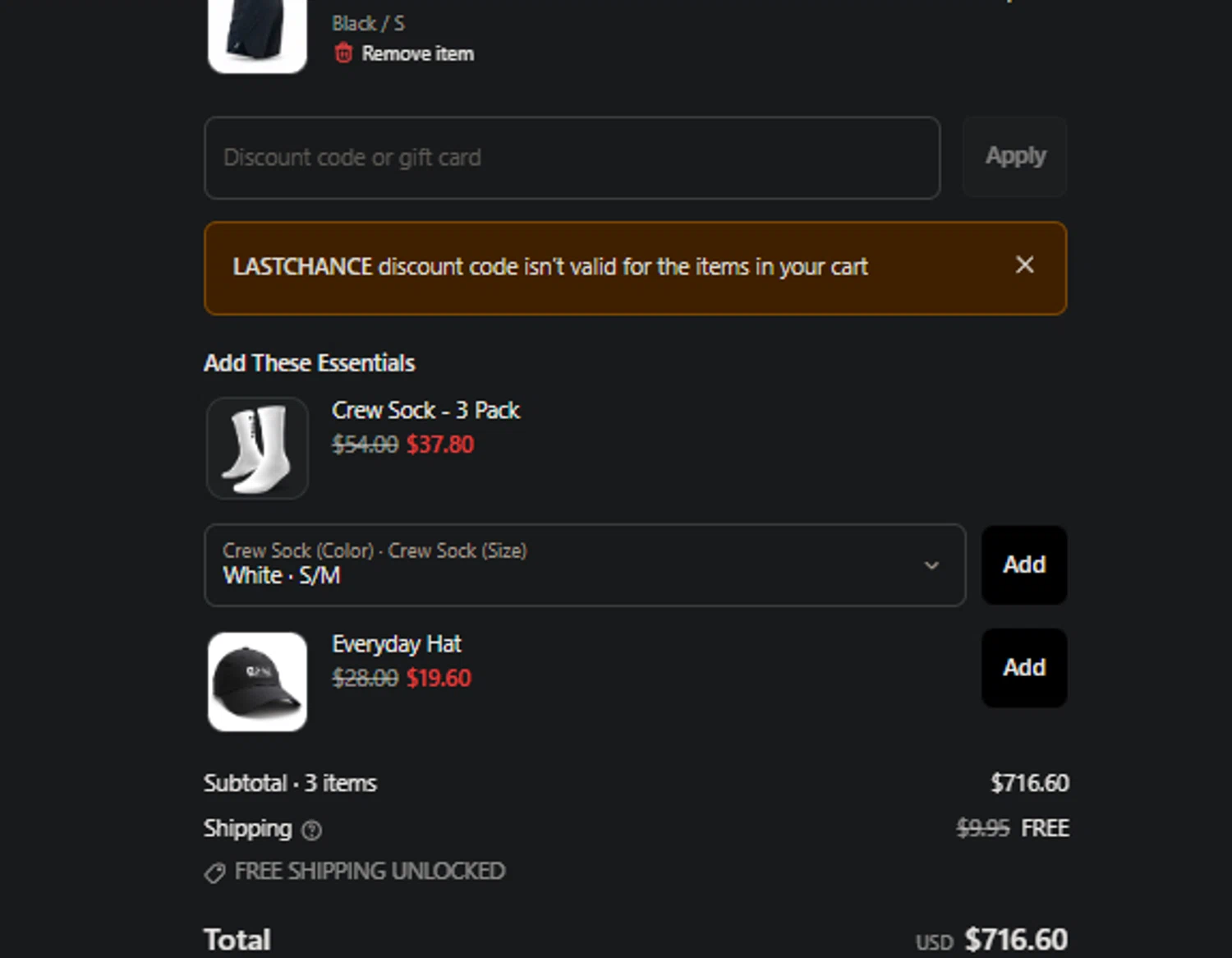 Stoko checkout page showing Stoko discount code box | Screenshot taken by SimplyCodes community member on Feb 12, 2026