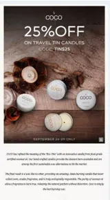 TINS25 coupon verification screenshot