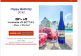 USABIRTHDAY coupon verification screenshot