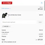 ANTLER coupon verification screenshot
