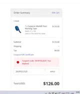 20OFFSS2025 coupon verification screenshot