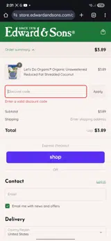 ENDOFSUMMER25 coupon verification screenshot