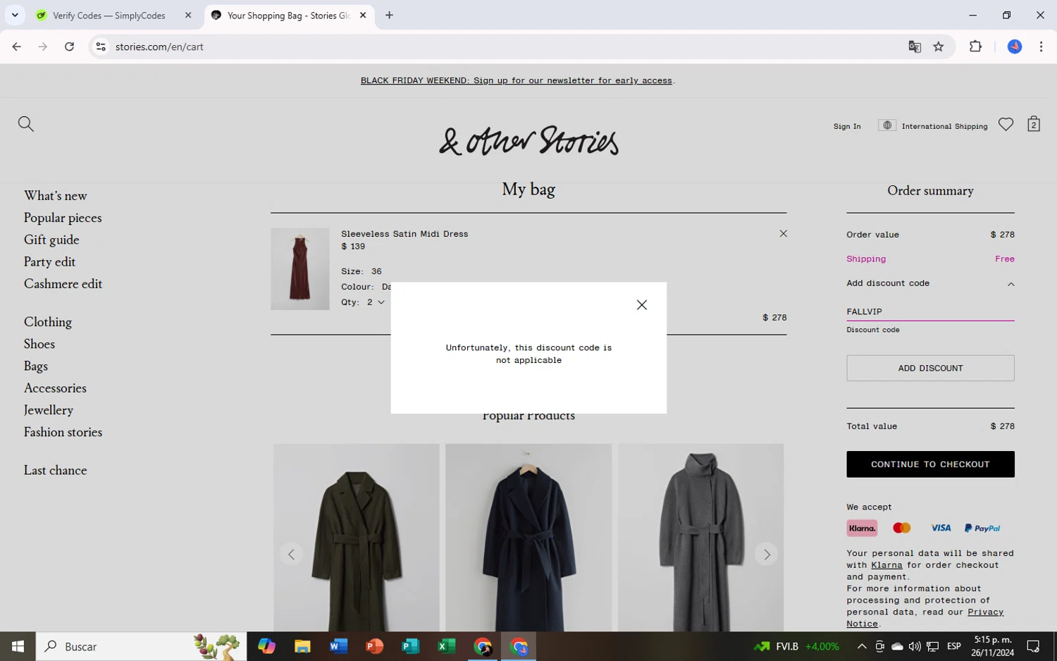 how to use & Other Stories coupons