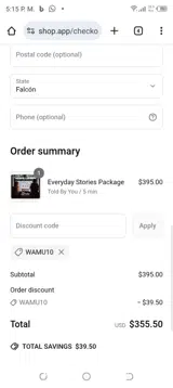 WAMU10 coupon verification screenshot