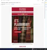 PLAID25 coupon verification screenshot