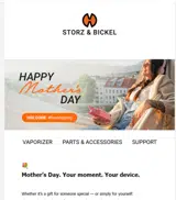 STORZ & BICKEL USA coupon verification screenshot