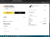 WELCOME10 coupon verification screenshot