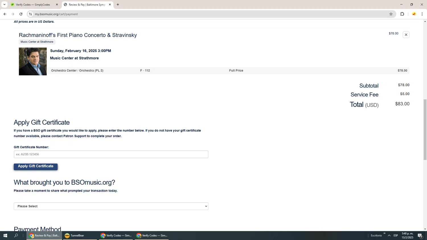 Strathmore MD promo code screenshot showing code DJANGO20 applied at Strathmore MD checkout page. Uploaded by SimplyCodes community member Richard251 on Feb 13, 2025