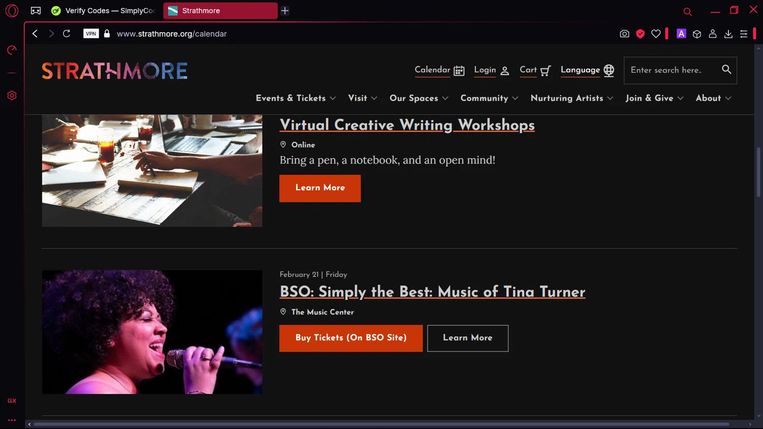 Strathmore MD promo code screenshot showing code DJANGO20 applied at Strathmore MD checkout page. Uploaded by SimplyCodes community member comidaparallevar on Feb 13, 2025