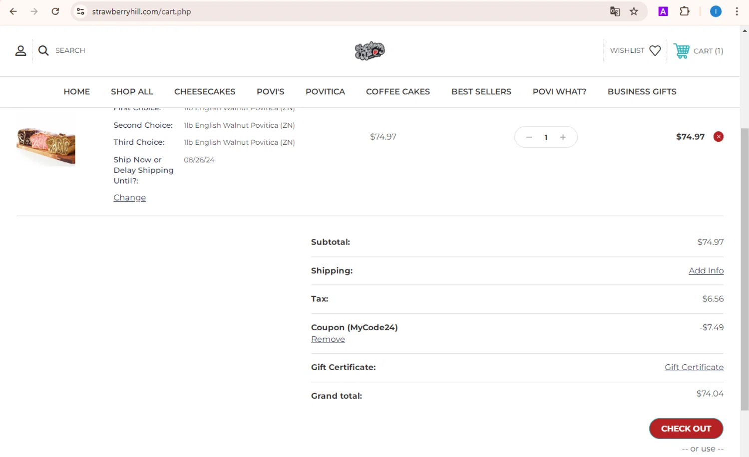 how to use Strawberry Hill coupons