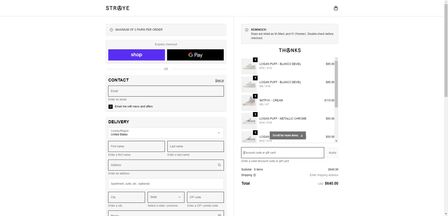 STRAYE discount code screenshot showing code HOHEAT applied at STRAYE checkout page. Uploaded by SimplyCodes community member TreasureKnight4134 on Feb 11, 2026