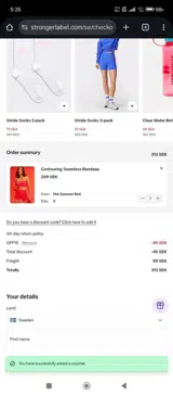 OFF15 coupon verification screenshot
