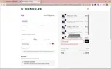 Strongsize coupon verification screenshot
