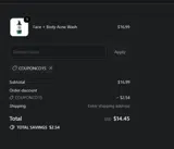 COUPONCO15 coupon verification screenshot
