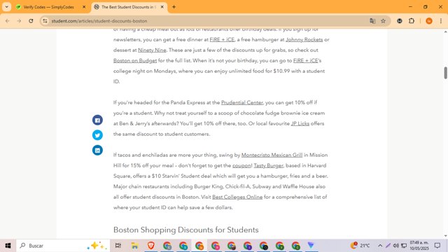 Student.com checkout page showing Student.com promo code box | Screenshot taken by SimplyCodes community member on May 10, 2025