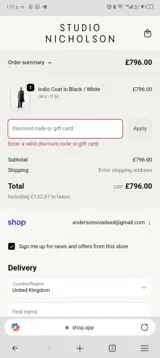 SEASONALEDIT coupon verification screenshot