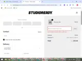 Studio Ready coupon verification screenshot