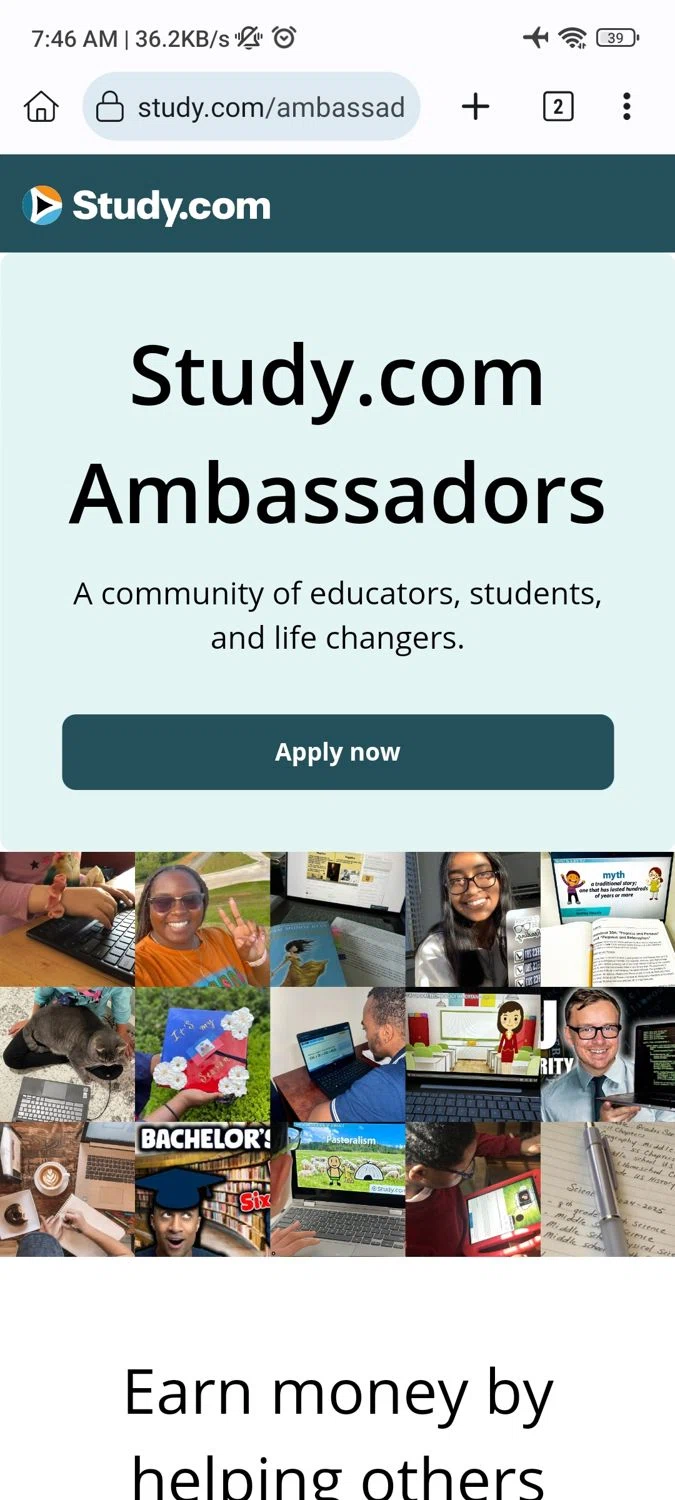 Study.com checkout page showing Study.com coupon code box | Screenshot taken by SimplyCodes community member on Aug 18, 2024