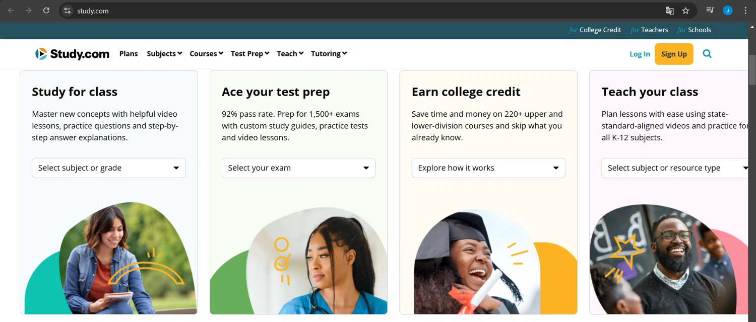 Study.com coupon code screenshot showing code T3Q5UD applied at Study.com checkout page. Uploaded by SimplyCodes community member Jeanjc on Jan 28, 2025