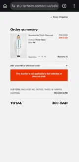 2NDCHANCE_25% coupon verification screenshot