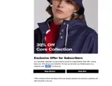 CORE30 coupon verification screenshot