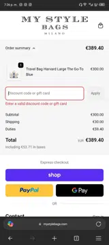 Love coupon verification screenshot