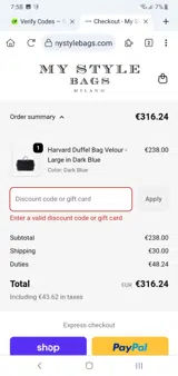 Love coupon verification screenshot