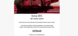 EXTRA20 coupon verification screenshot