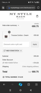 HBD153MX7GFD4 coupon verification screenshot