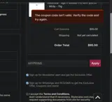 Stylevana coupon verification screenshot