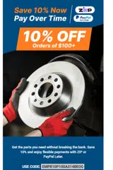Carparts JC Whitney coupon verification screenshot
