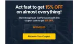 Carparts JC Whitney coupon verification screenshot