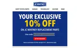 Carparts JC Whitney coupon verification screenshot