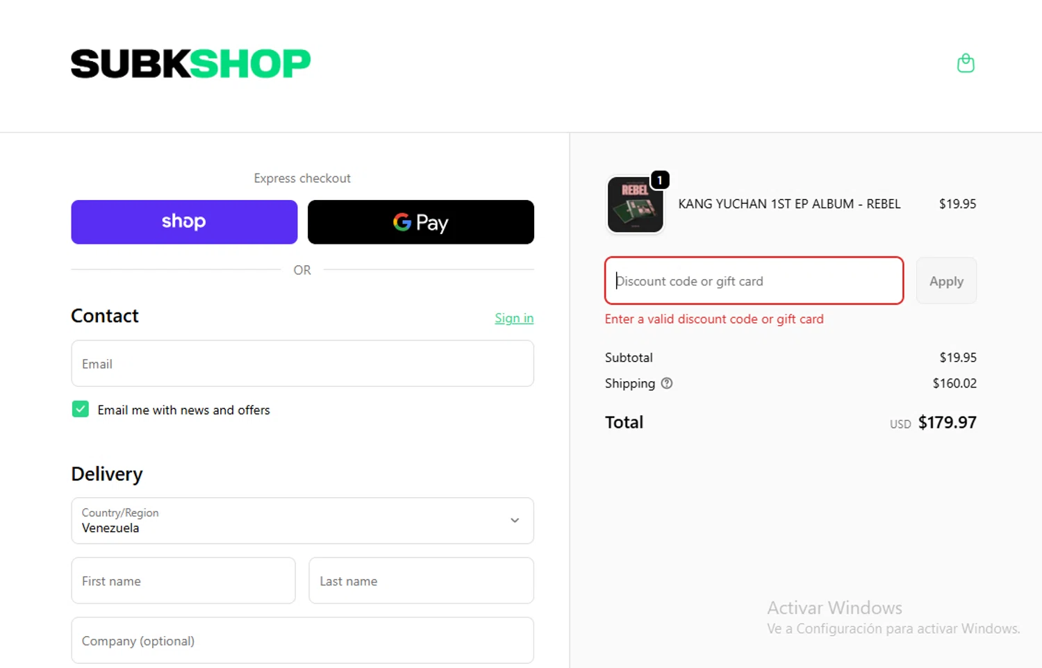SubK Shop discount code screenshot showing code HALLOWEEN31 applied at SubK Shop checkout page. Uploaded by SimplyCodes community member Gary_23 on Nov 3, 2025
