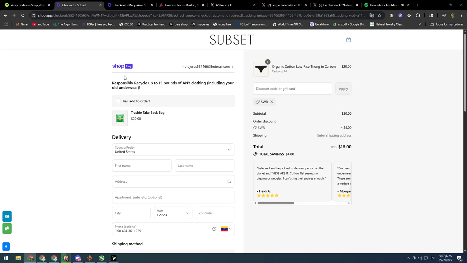 Subset discount code screenshot showing code SWR applied at Subset checkout page. Uploaded by SimplyCodes community member SOOOOOOOOOOOOOOOOOOOOOOO on Jul 28, 2025