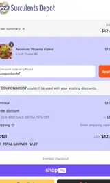 couponbirds7 coupon verification screenshot
