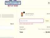 SUPERBOWL coupon verification screenshot