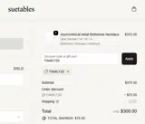 FAMILY20 coupon verification screenshot