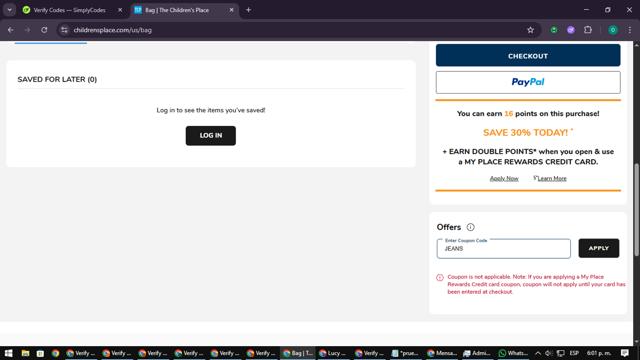 Sugar & Jade checkout page showing Sugar & Jade promo code box | Screenshot taken by SimplyCodes community member on Oct 3, 2025